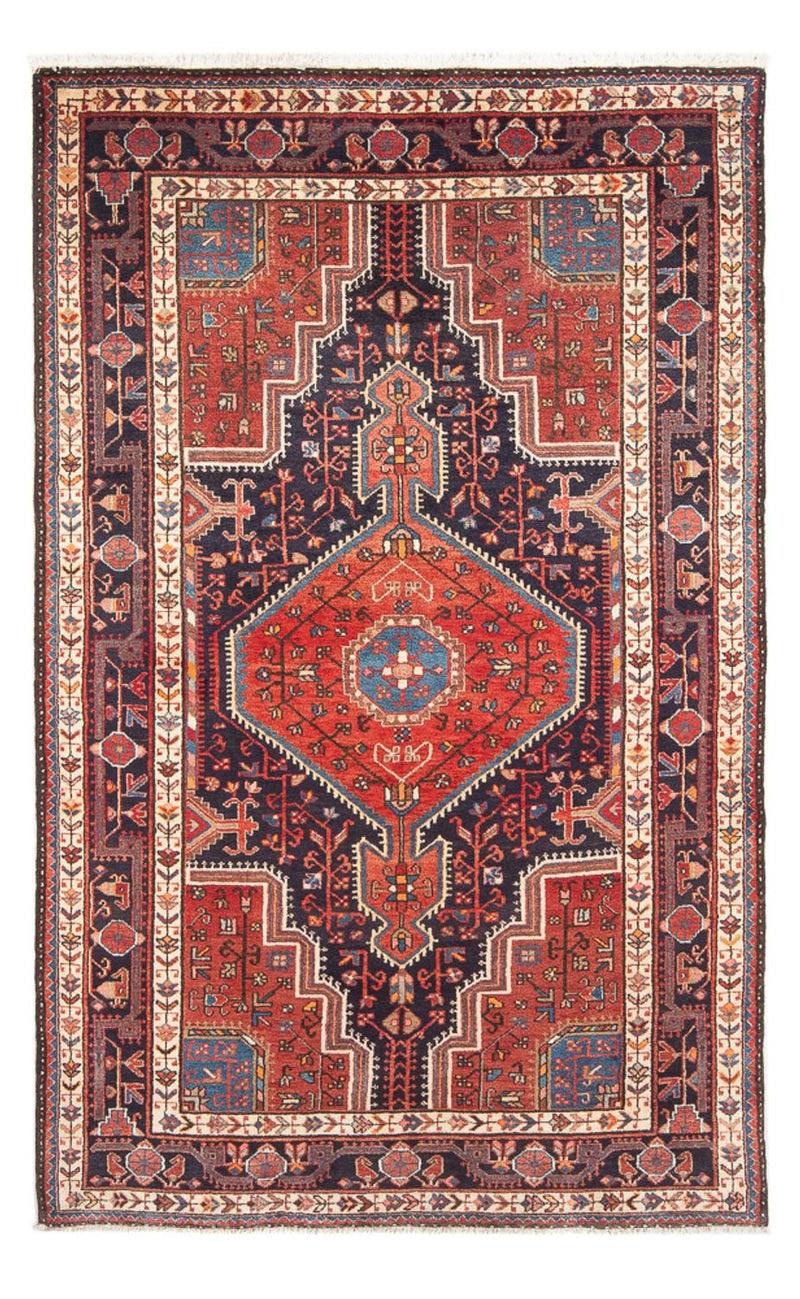 Persisk tæppe - Nomadisk - 225 x 138 cm - lysrød