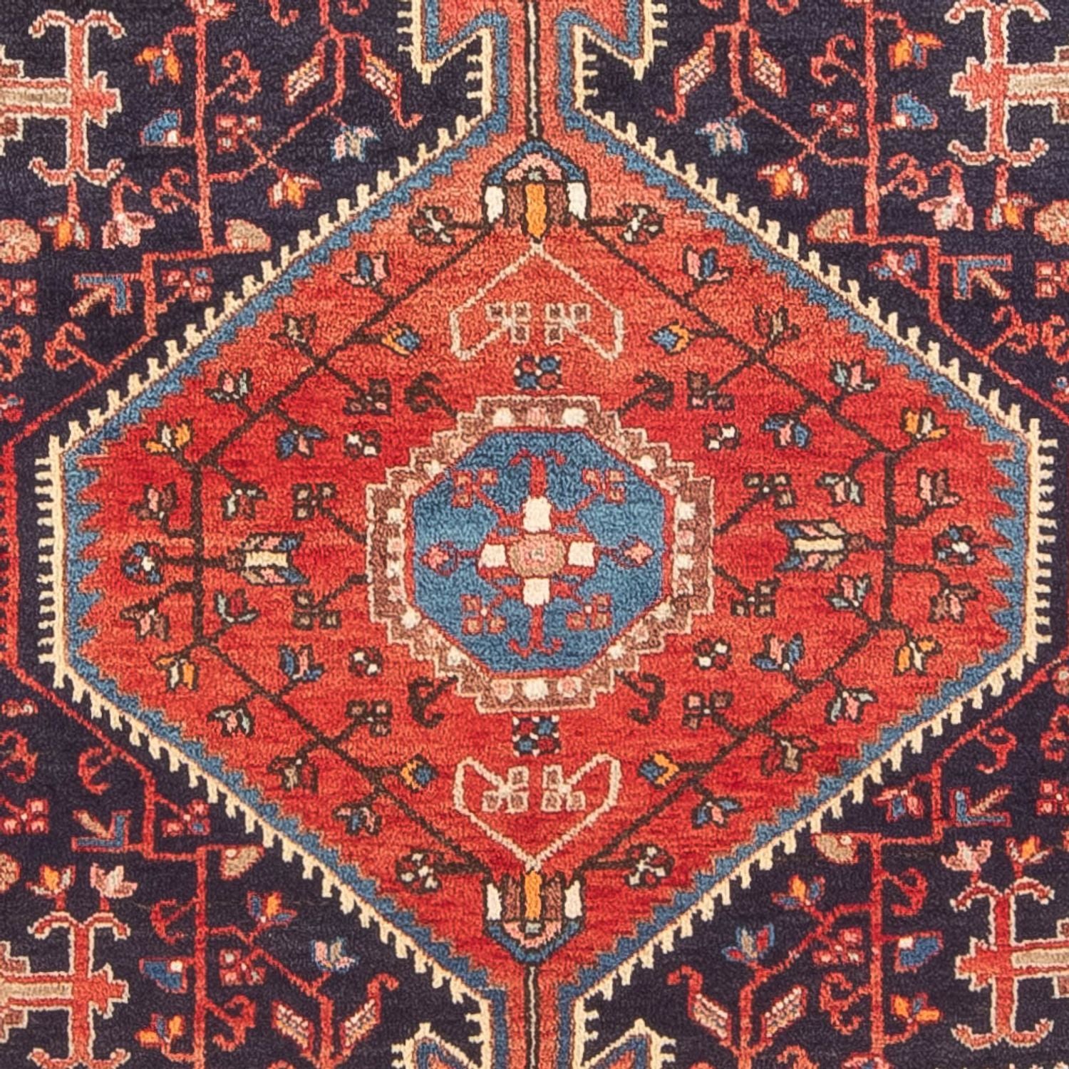Persisk tæppe - Nomadisk - 225 x 138 cm - lysrød