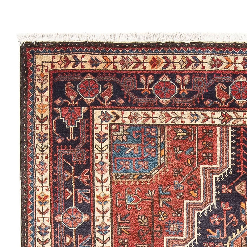 Persisk tæppe - Nomadisk - 225 x 138 cm - lysrød