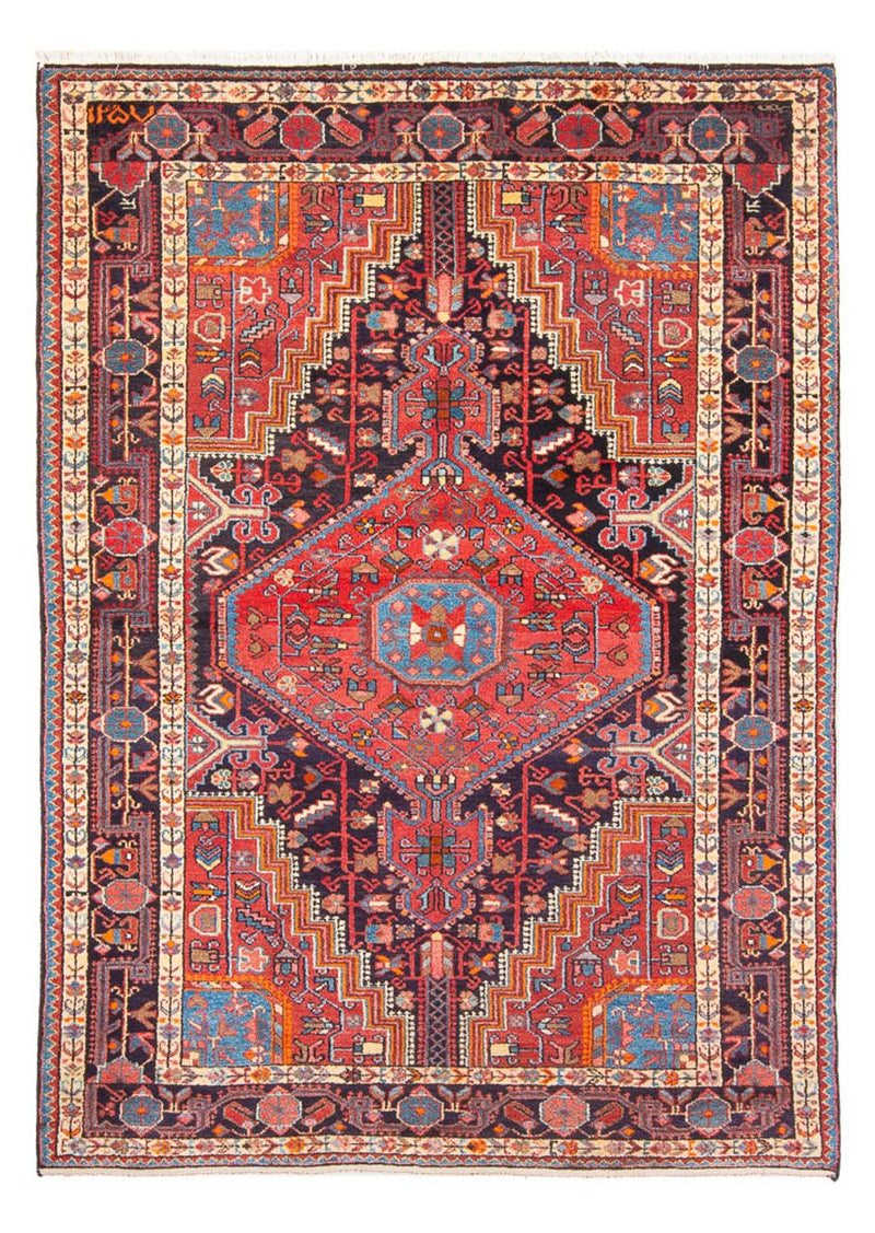 Persisk tæppe - Nomadisk - 234 x 155 cm - lysrød