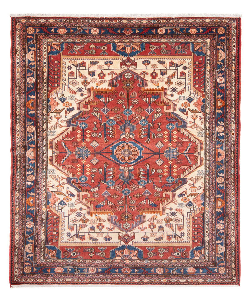 Persisk tæppe - Nomadisk - 225 x 173 cm - rust