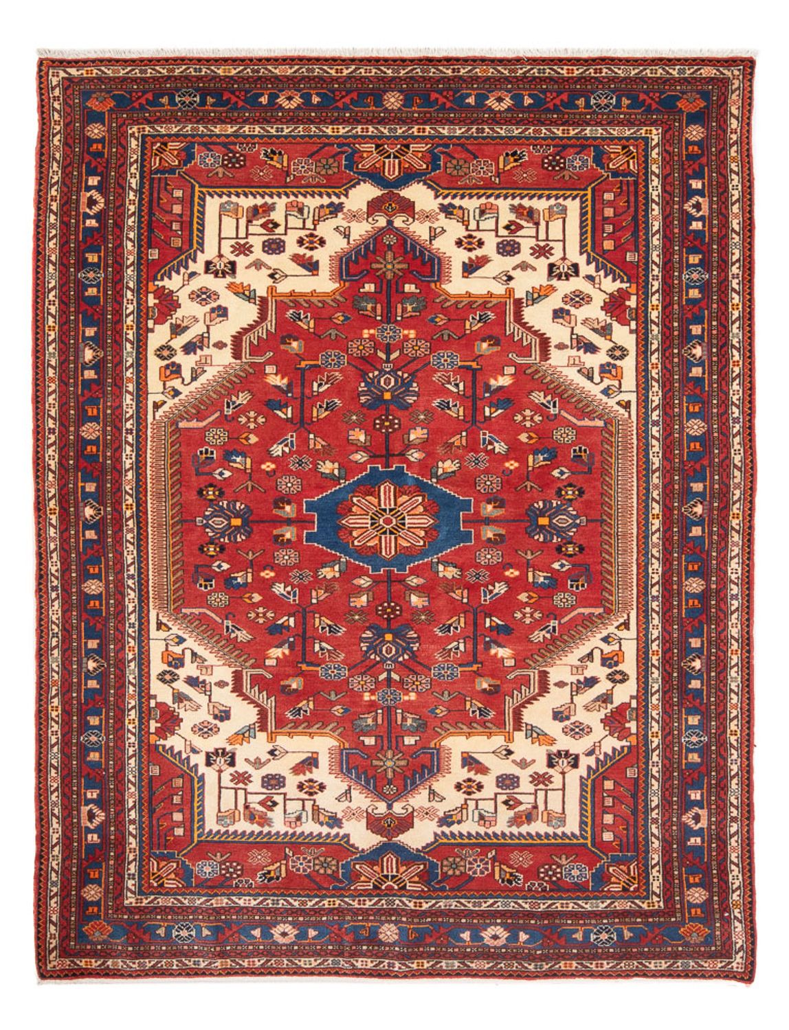 Persisk tæppe - Nomadisk - 240 x 175 cm - rød
