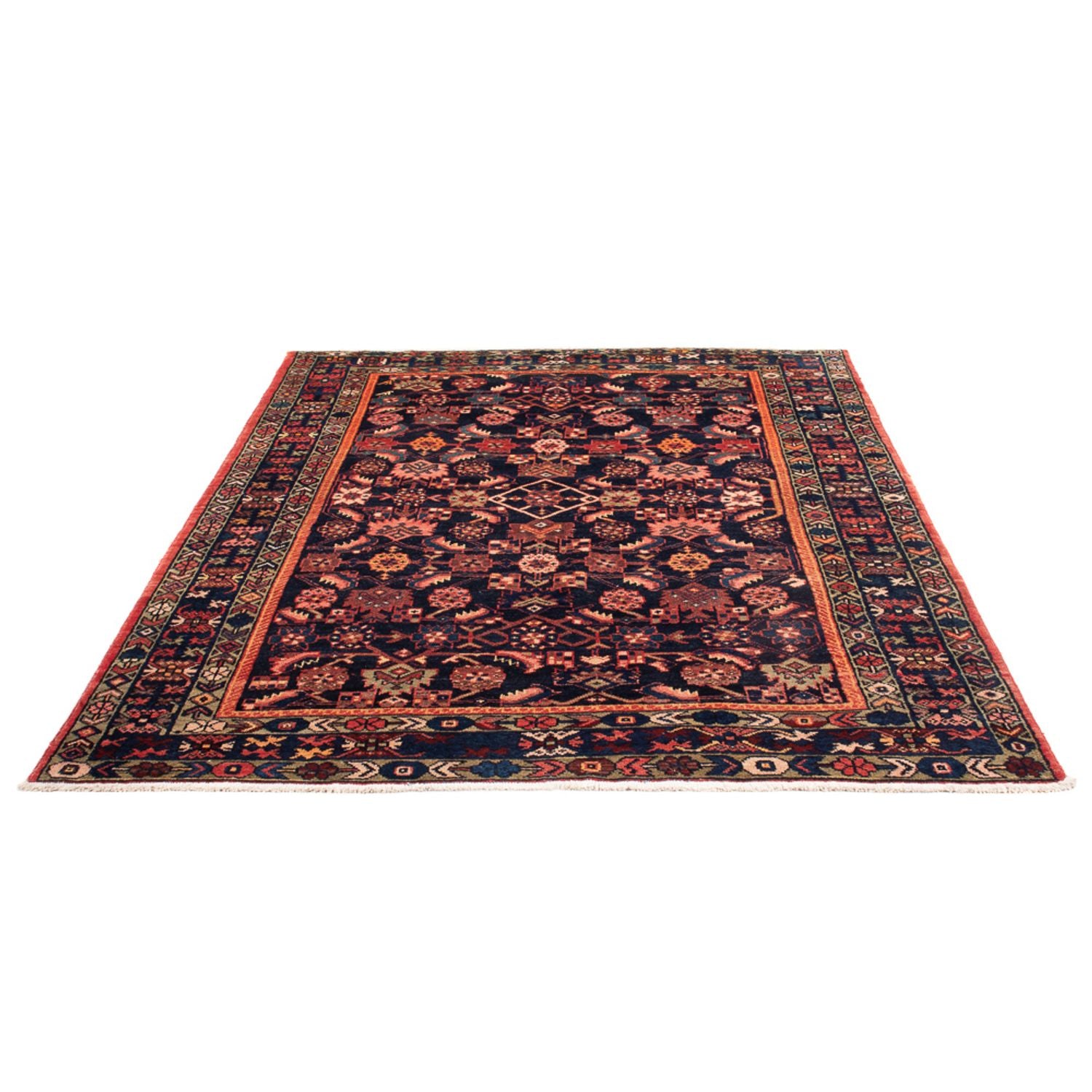 Persisk tæppe - Nomadisk - 205 x 155 cm - mørkeblå