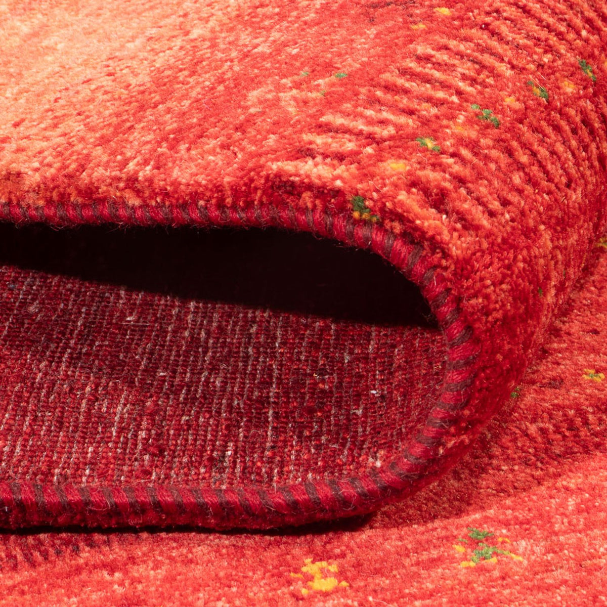 Gabbeh Tæppe - Loribaft Persisk - 247 x 172 cm - rød