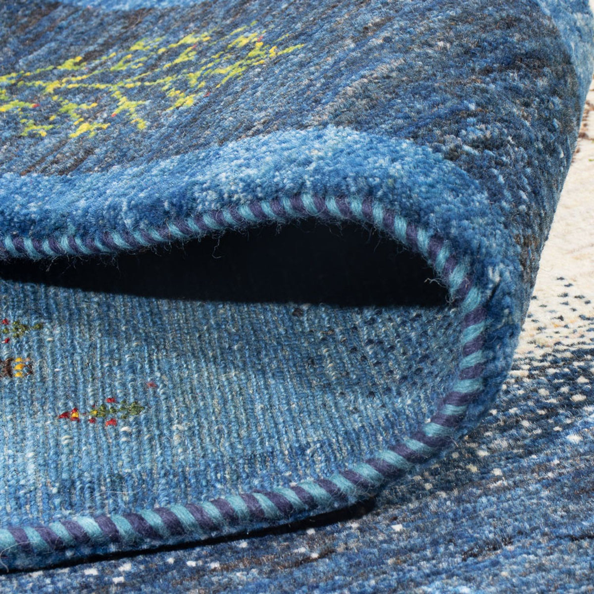 Gabbeh Tæppe - Loribaft Persisk - 247 x 181 cm - flerfarvet