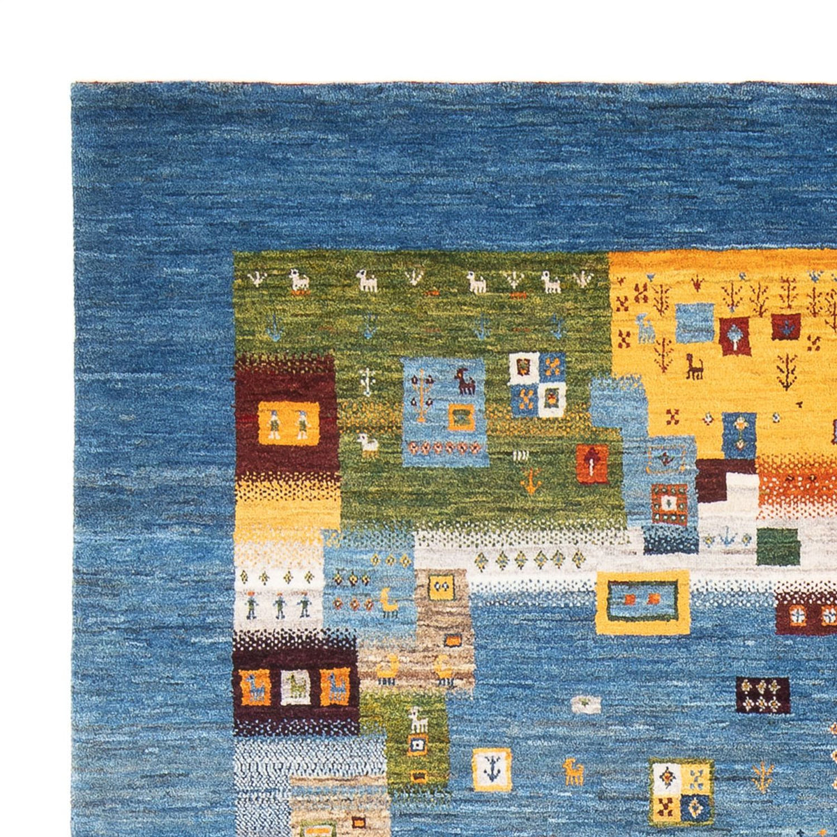 Gabbeh Tæppe - Loribaft Persisk - 237 x 180 cm - flerfarvet