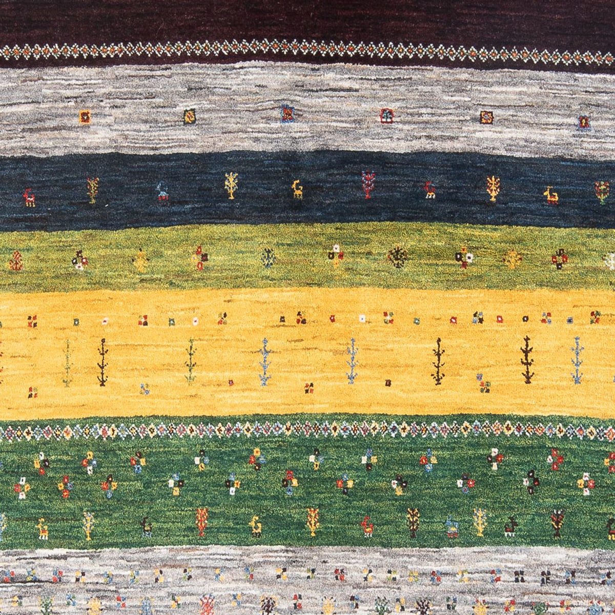 Gabbeh Tæppe - Loribaft Persisk - 260 x 178 cm - flerfarvet