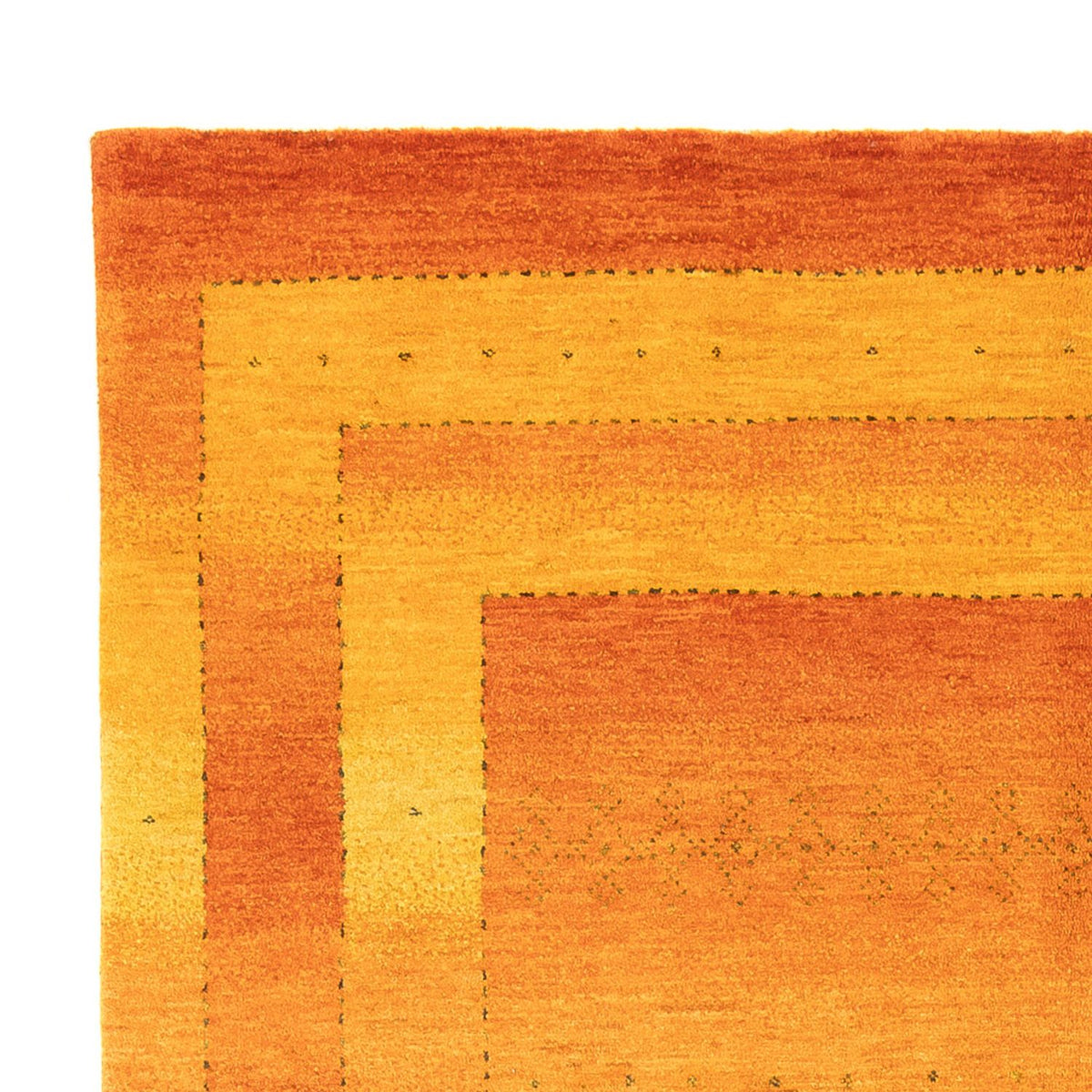 Gabbeh Tæppe - Loribaft Persisk - 251 x 169 cm - guld