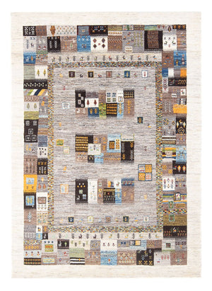 Gabbeh Tæppe - Loribaft Persisk - 236 x 164 cm - flerfarvet