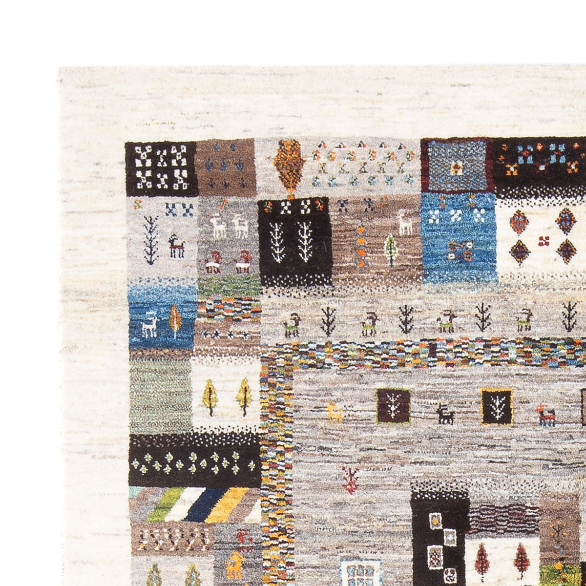 Gabbeh Tæppe - Loribaft Persisk - 236 x 164 cm - flerfarvet