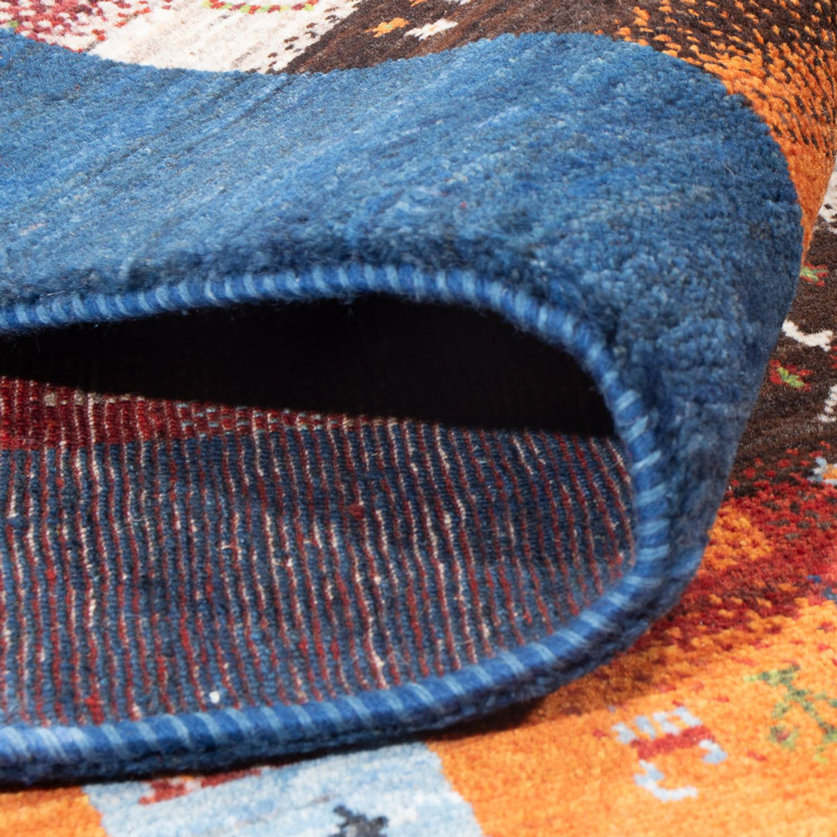 Gabbeh Tæppe - Loribaft Persisk - 254 x 178 cm - flerfarvet