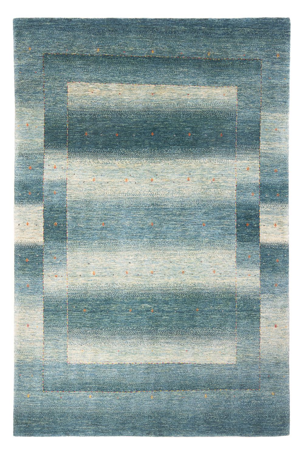 Gabbeh Tæppe - Loribaft Persisk - 250 x 168 cm - lyseblå