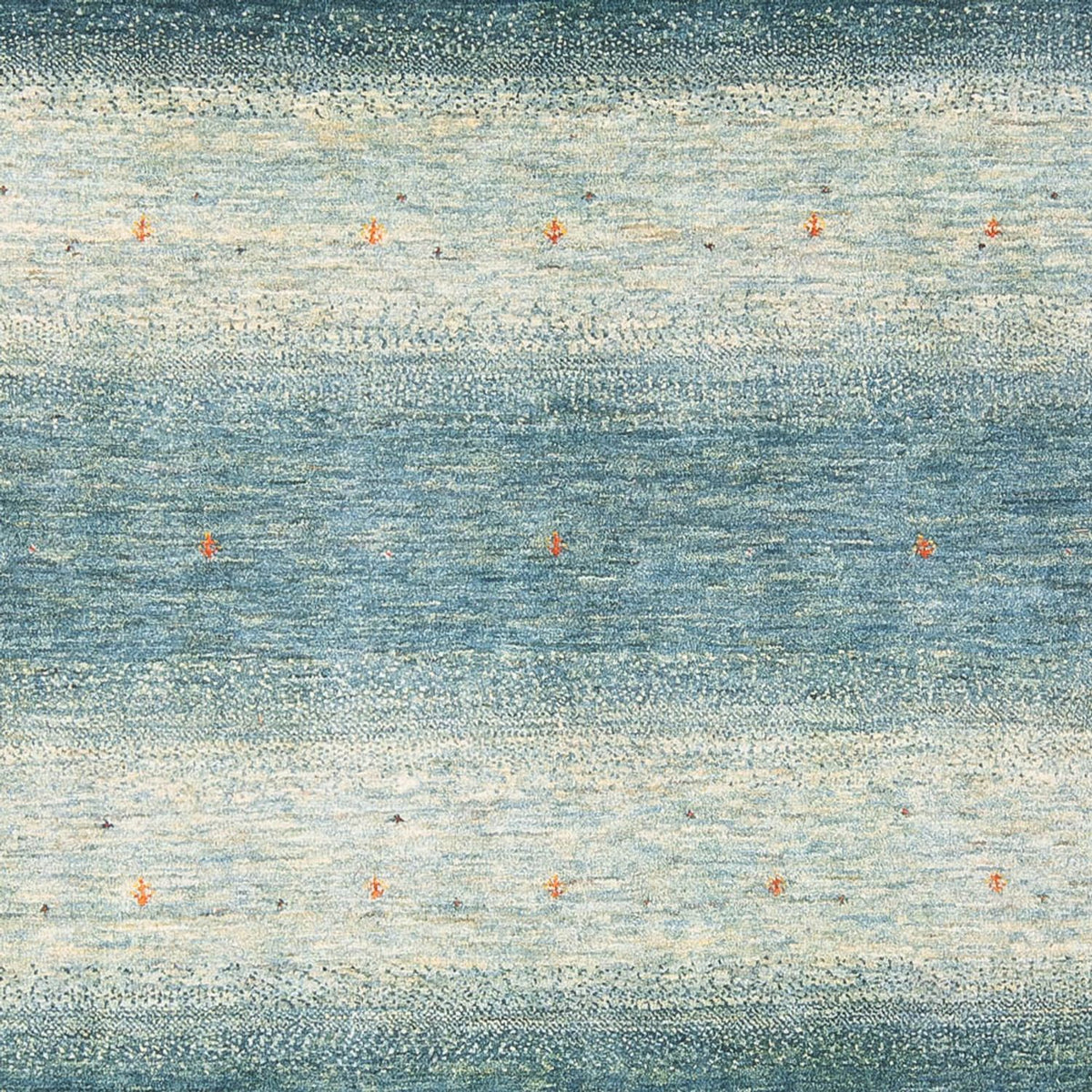 Gabbeh Tæppe - Loribaft Persisk - 250 x 168 cm - lyseblå