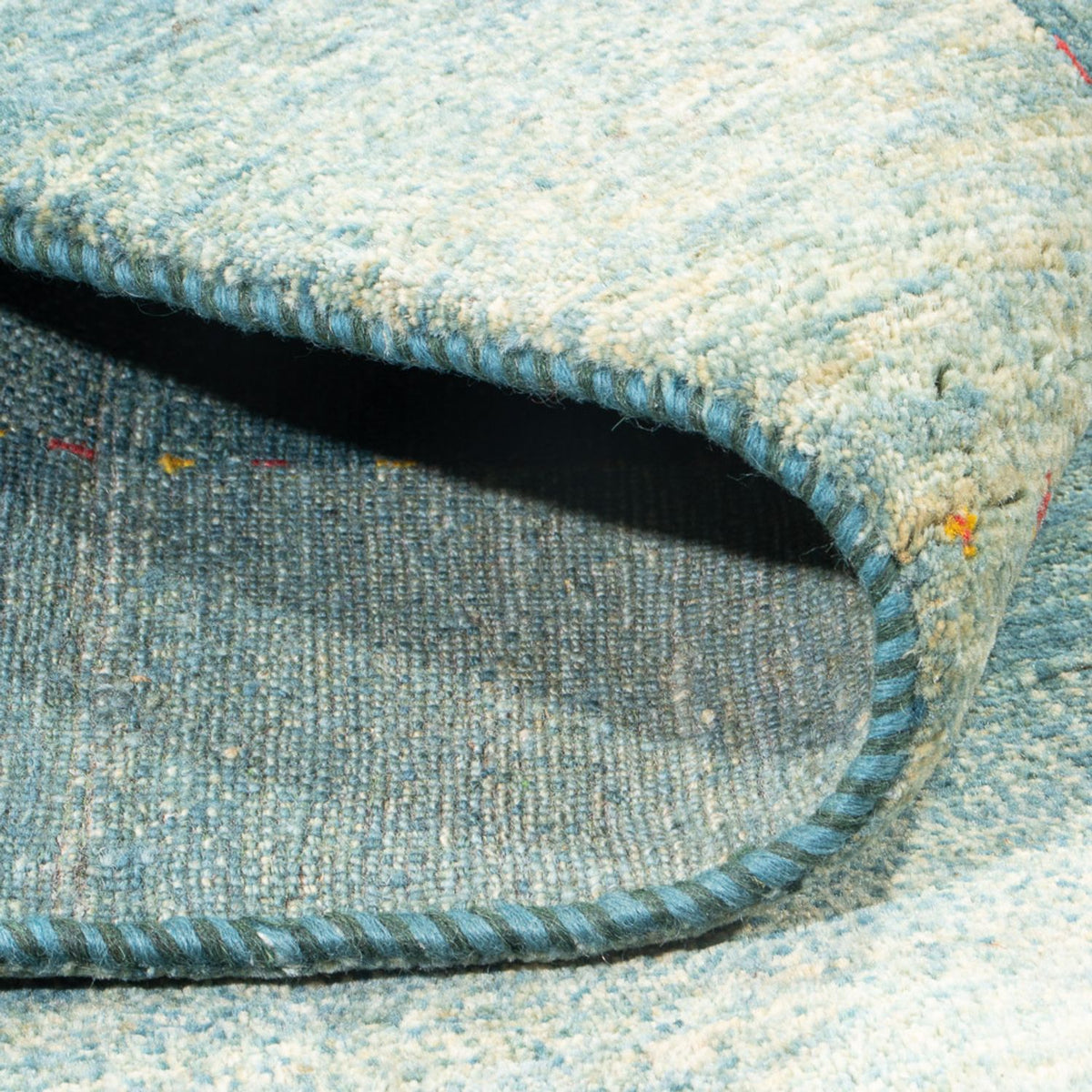 Gabbeh Tæppe - Loribaft Persisk - 250 x 168 cm - lyseblå