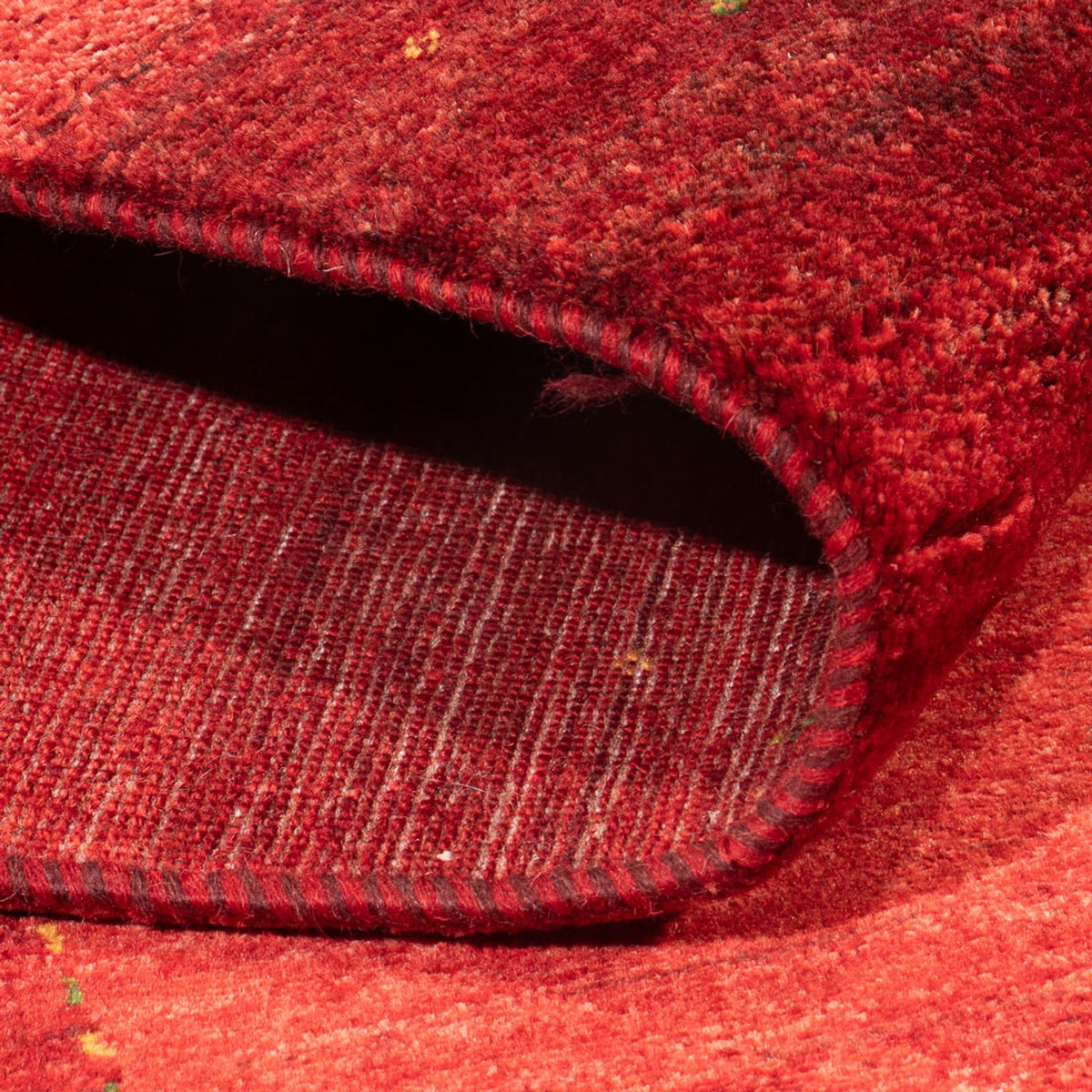 Gabbeh Tæppe - Loribaft Persisk - 226 x 174 cm - rød