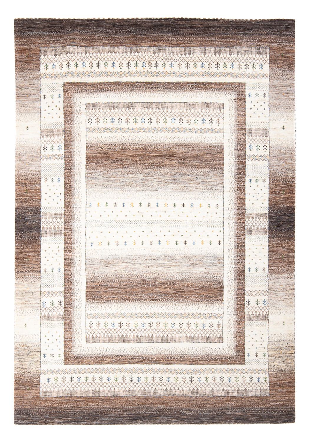 Gabbeh Tæppe - Loribaft Persisk - 244 x 177 cm - flerfarvet