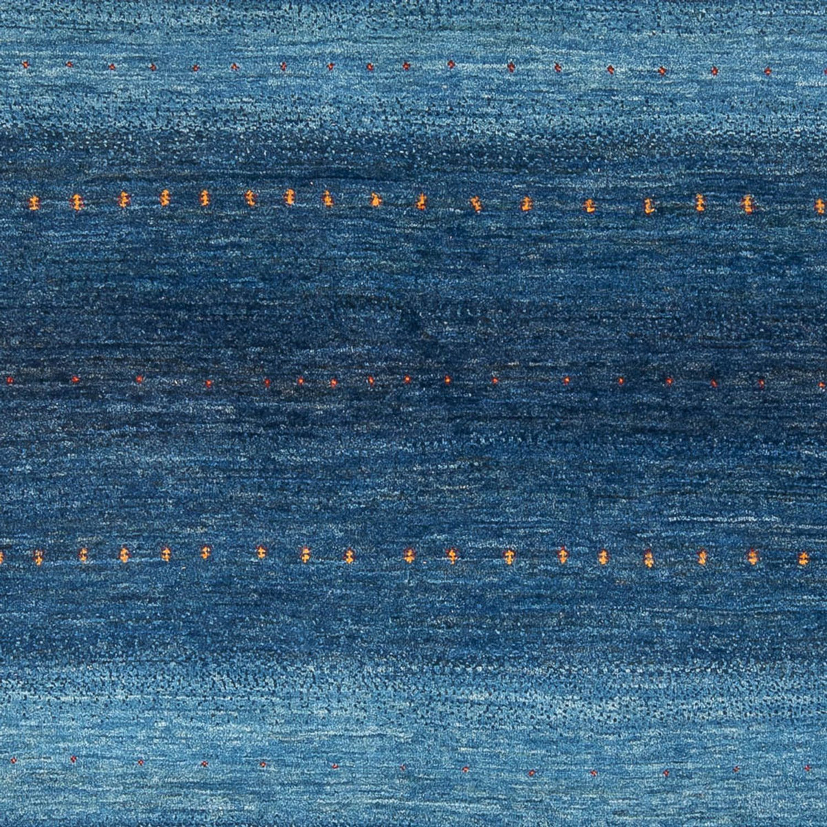 Gabbeh Tæppe - Loribaft Persisk - 241 x 180 cm - havblå