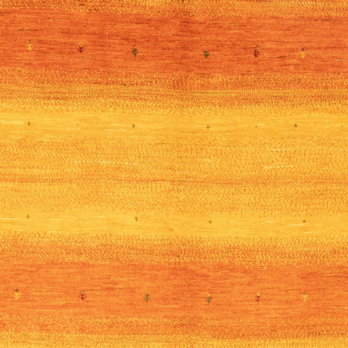 Gabbeh Tæppe - Loribaft Persisk - 238 x 183 cm - guld