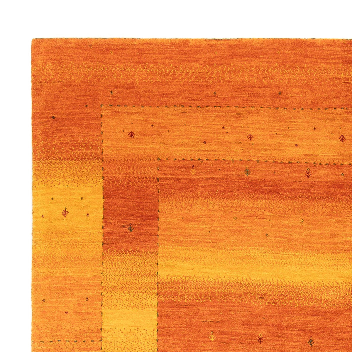 Gabbeh Tæppe - Loribaft Persisk - 238 x 183 cm - guld