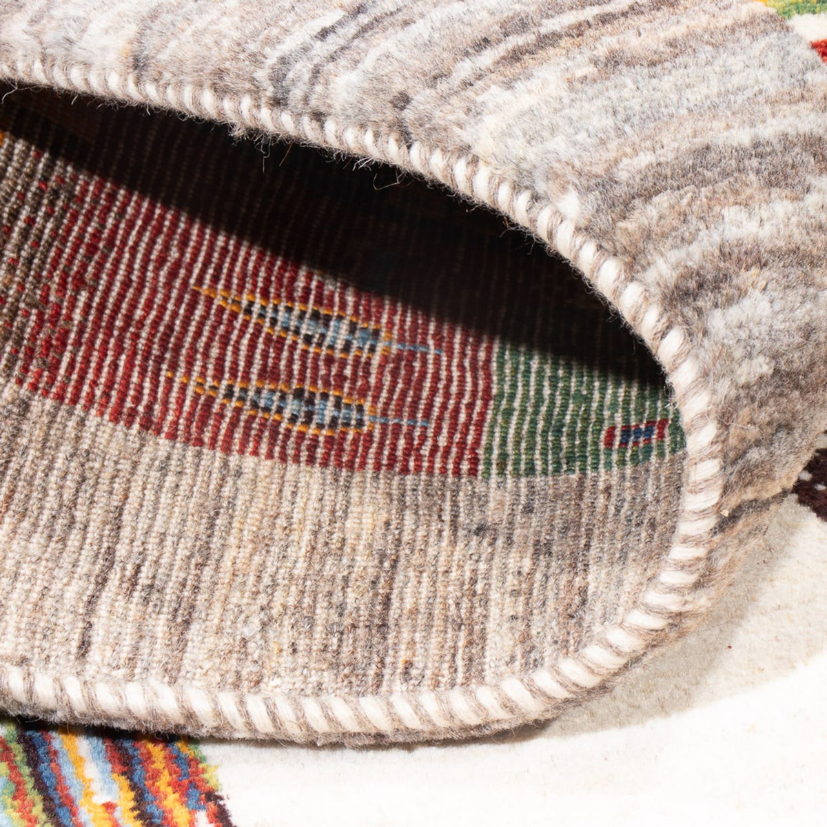 Gabbeh Tæppe - Loribaft Persisk - 258 x 178 cm - flerfarvet