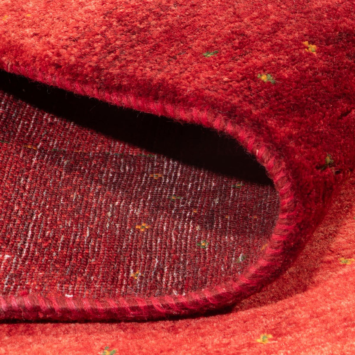 Gabbeh Tæppe - Loribaft Persisk - 245 x 180 cm - rød