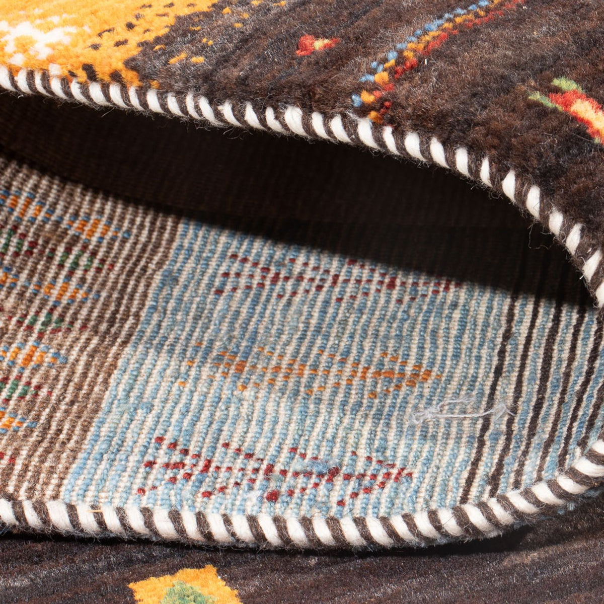 Gabbeh Tæppe - Loribaft Persisk - 248 x 175 cm - flerfarvet