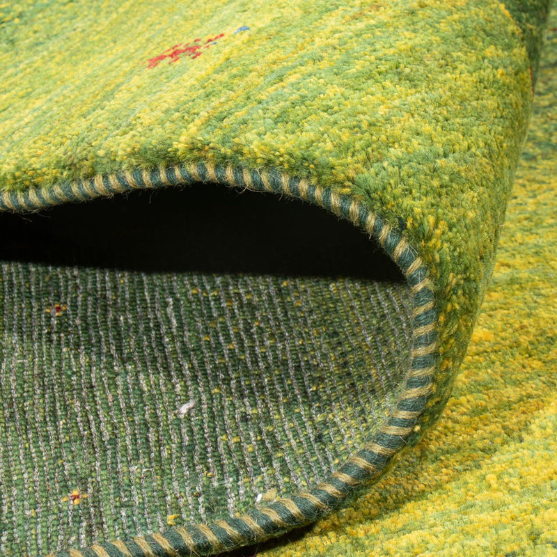 Gabbeh Tæppe - Loribaft Persisk - 243 x 166 cm - mørkegrøn