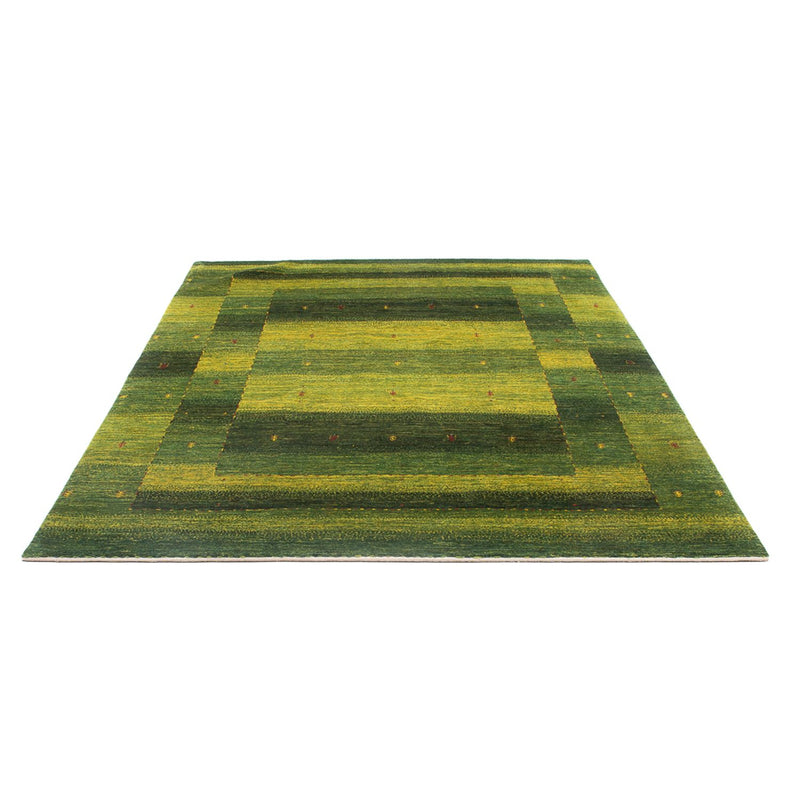 Gabbeh Tæppe - Loribaft Persisk - 243 x 166 cm - mørkegrøn