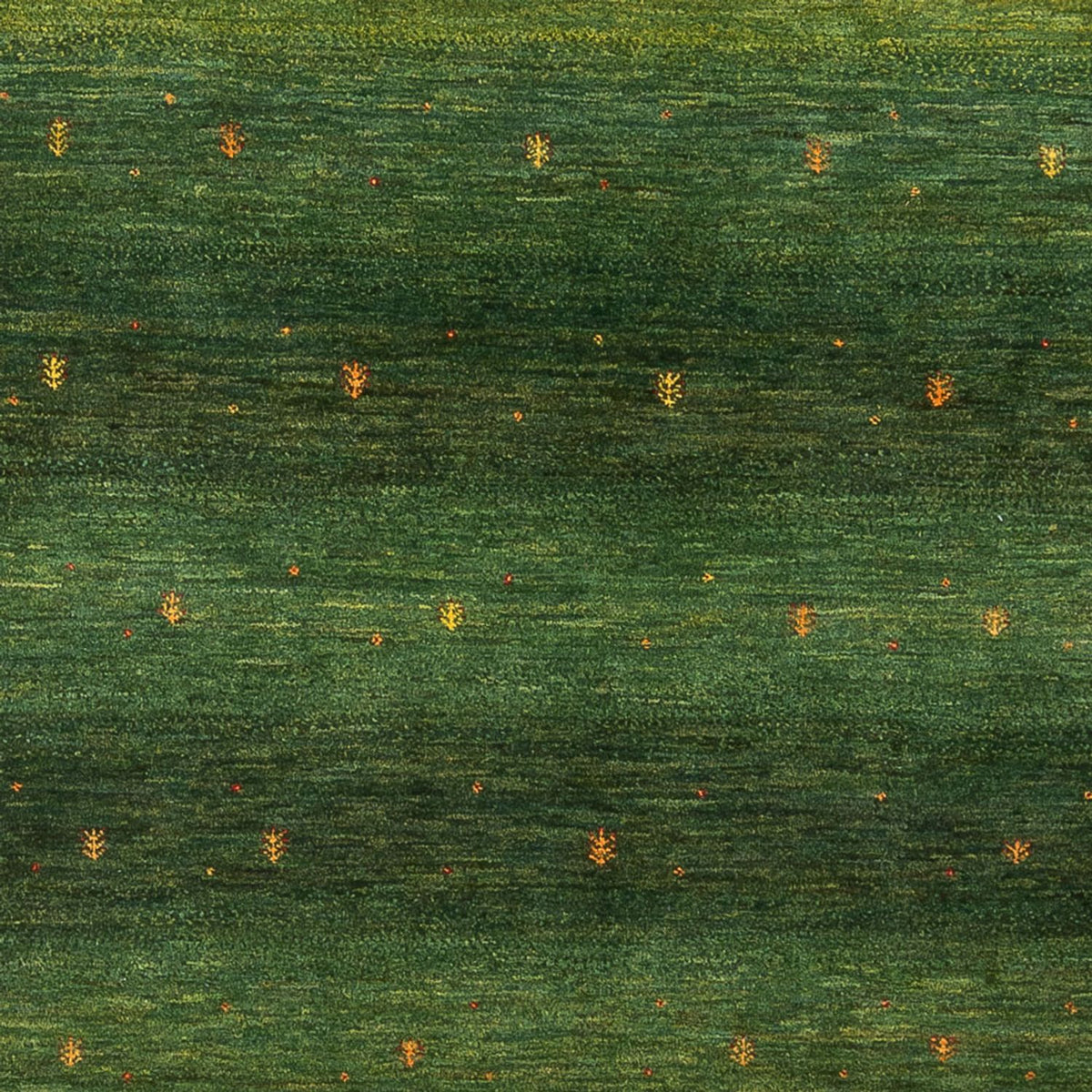 Gabbeh Tæppe - Loribaft Persisk - 297 x 200 cm - mørkegrøn