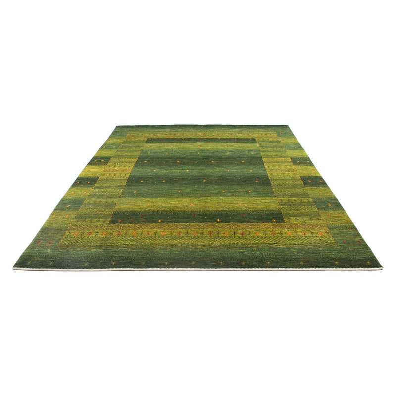 Gabbeh Tæppe - Loribaft Persisk - 297 x 200 cm - mørkegrøn