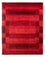 Gabbeh Tæppe - Loribaft Persisk - 285 x 213 cm - rød