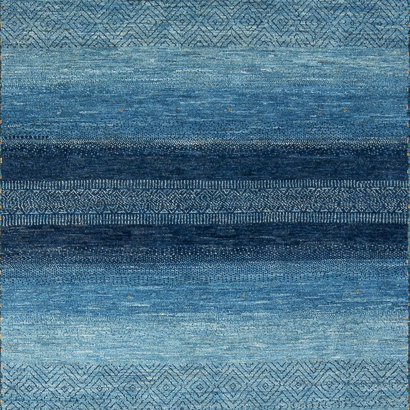 Gabbeh Tæppe - Loribaft Persisk - 286 x 212 cm - havblå