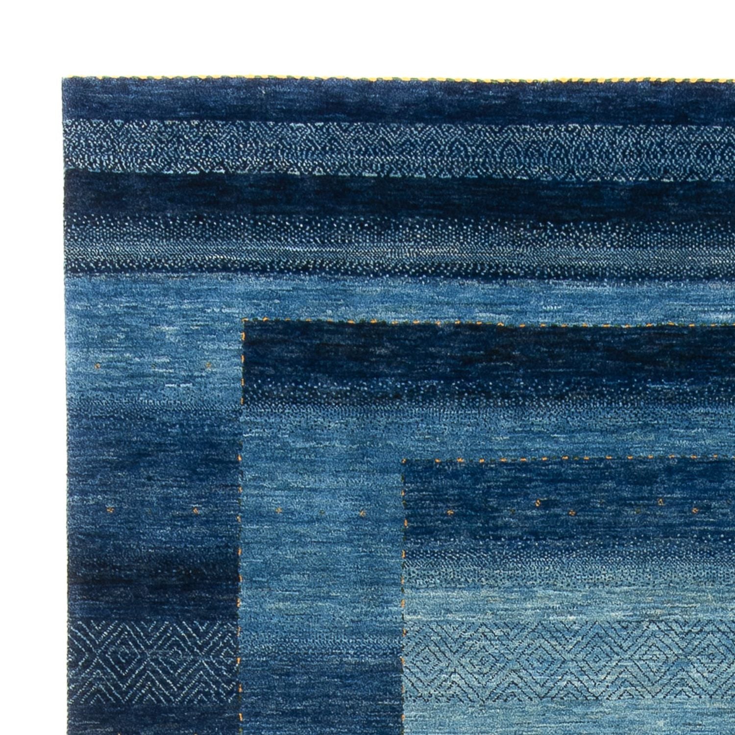 Gabbeh Tæppe - Loribaft Persisk - 286 x 212 cm - havblå