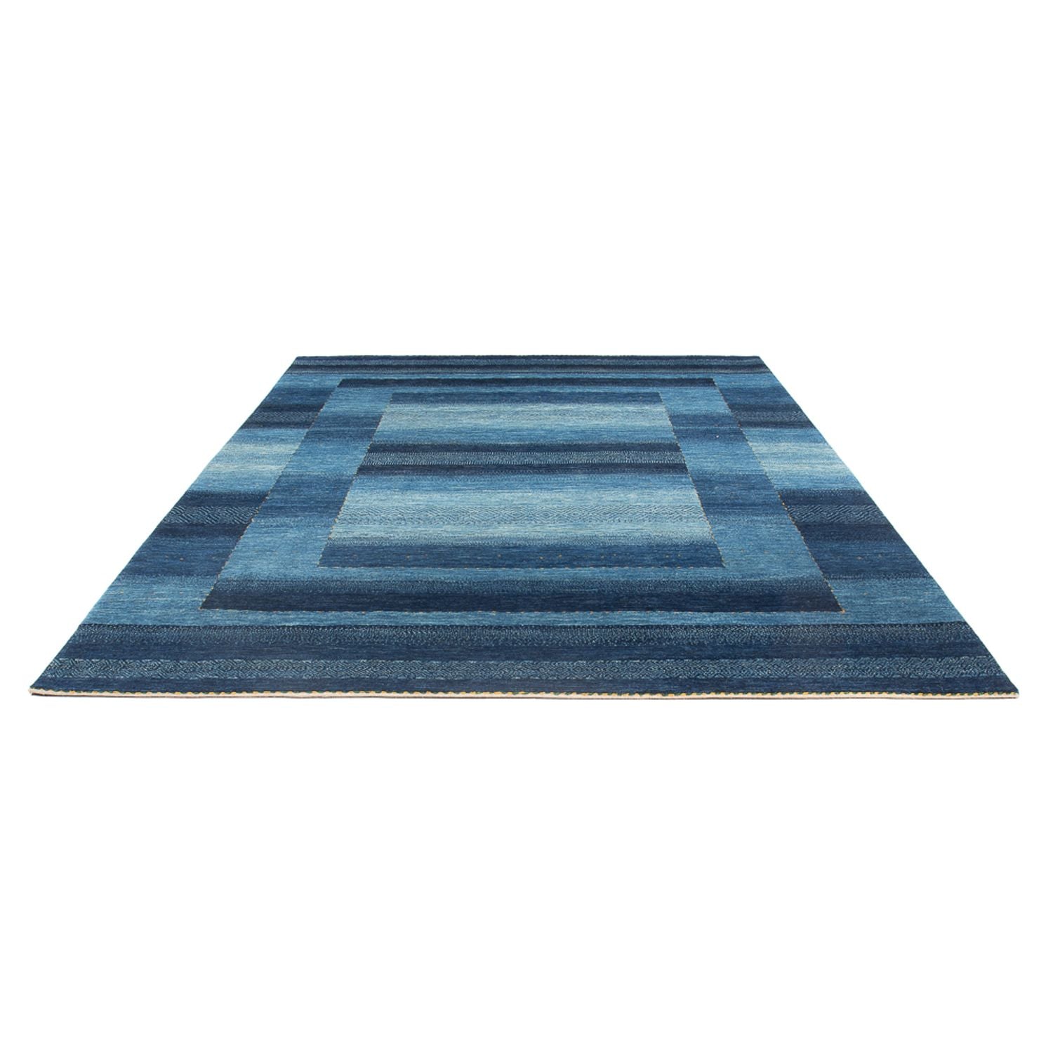 Gabbeh Tæppe - Loribaft Persisk - 286 x 212 cm - havblå