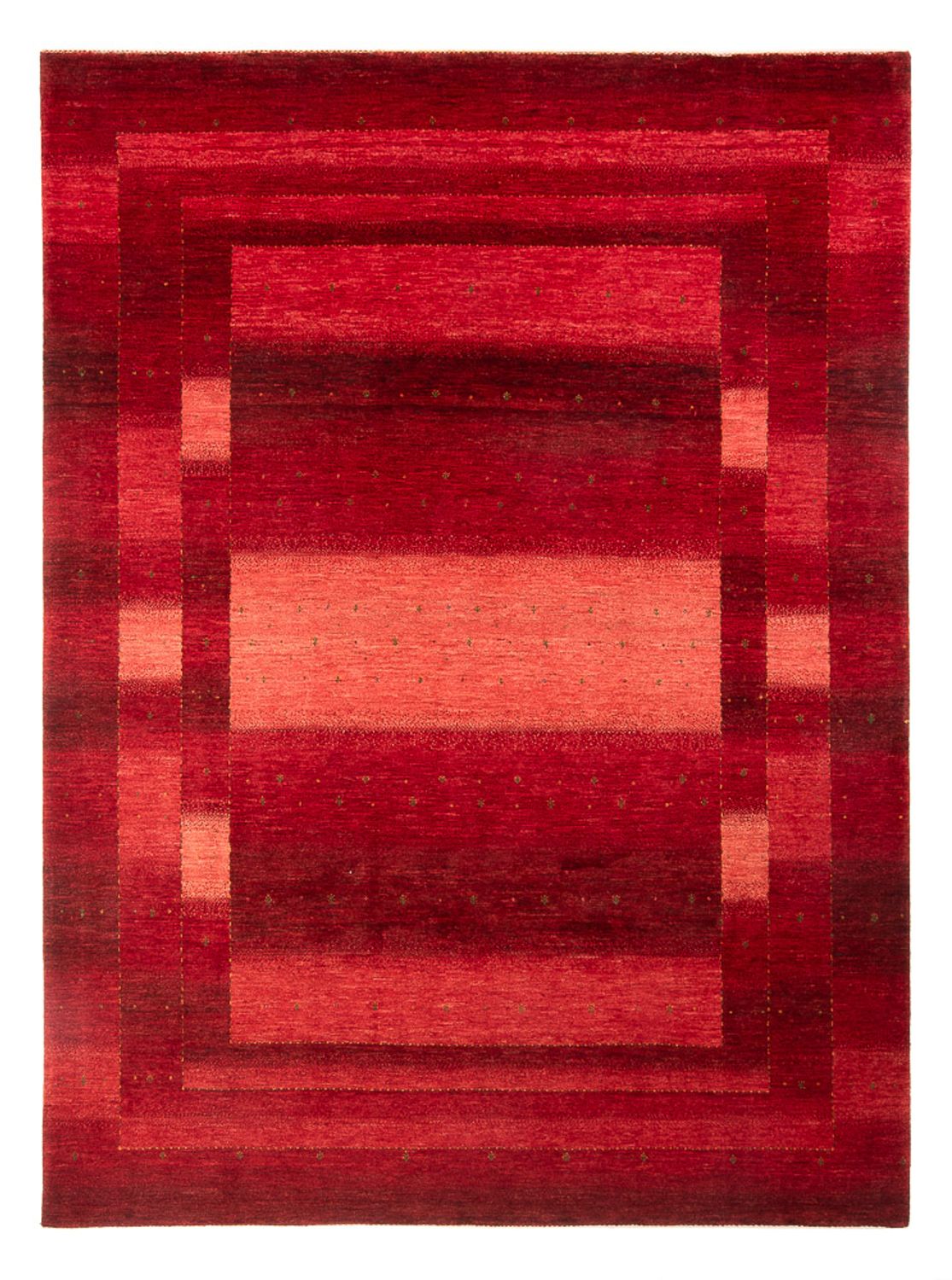 Gabbeh Tæppe - Loribaft Persisk - 302 x 222 cm - rød