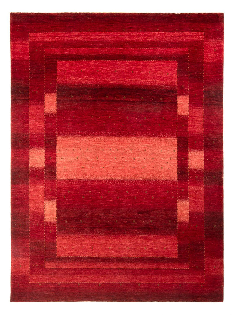 Gabbeh Tæppe - Loribaft Persisk - 302 x 222 cm - rød