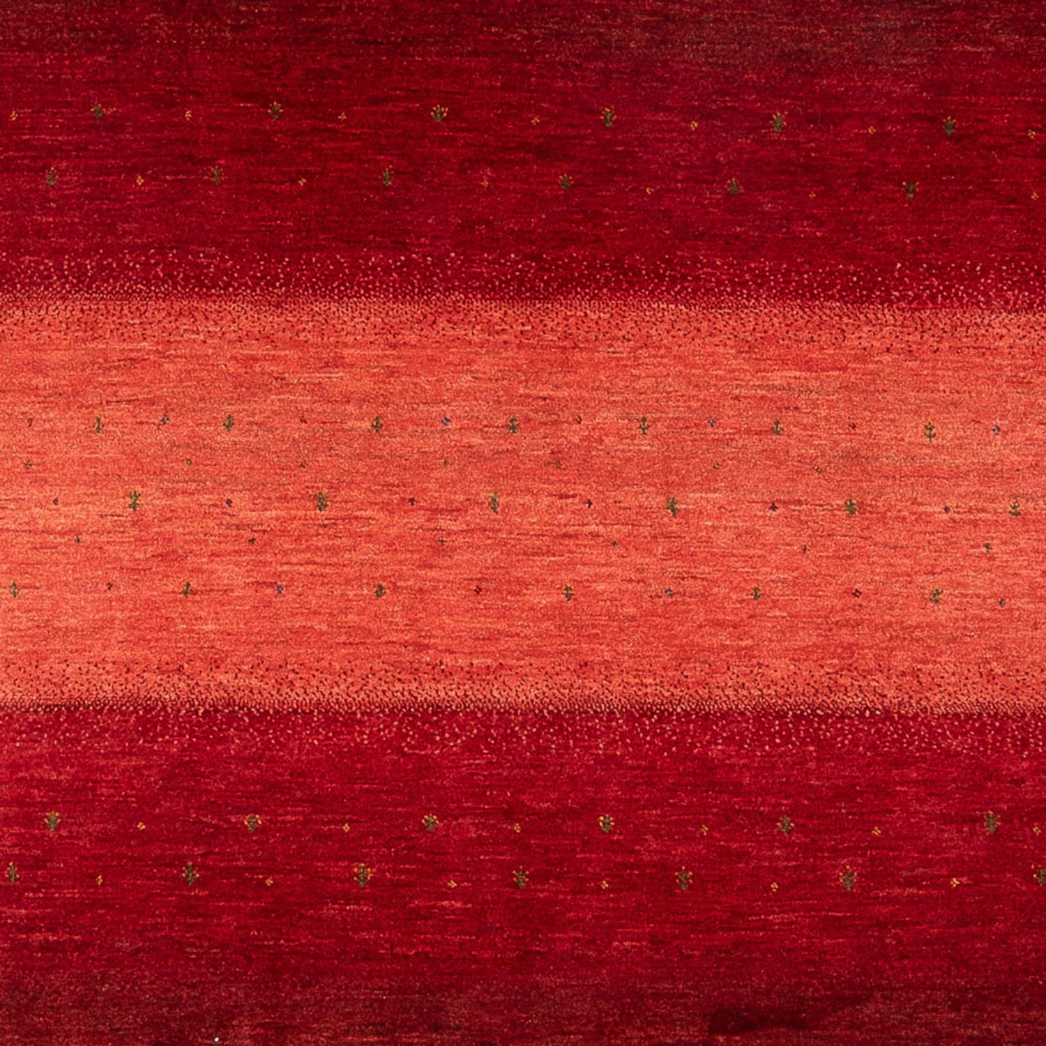 Gabbeh Tæppe - Loribaft Persisk - 302 x 222 cm - rød