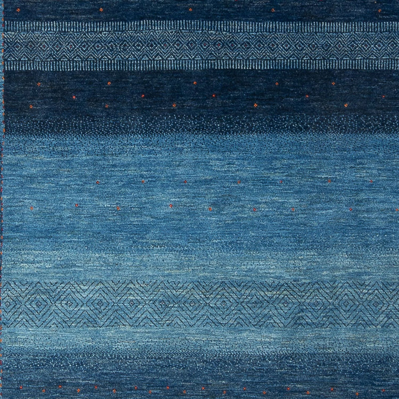 Gabbeh Tæppe - Loribaft Persisk - 287 x 196 cm - havblå