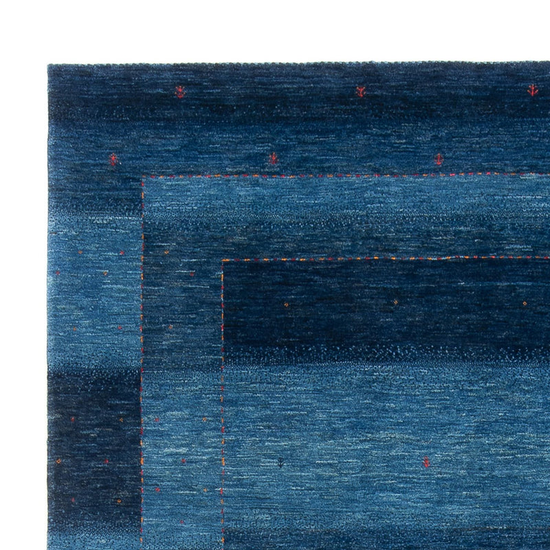 Gabbeh Tæppe - Loribaft Persisk - 312 x 214 cm - havblå