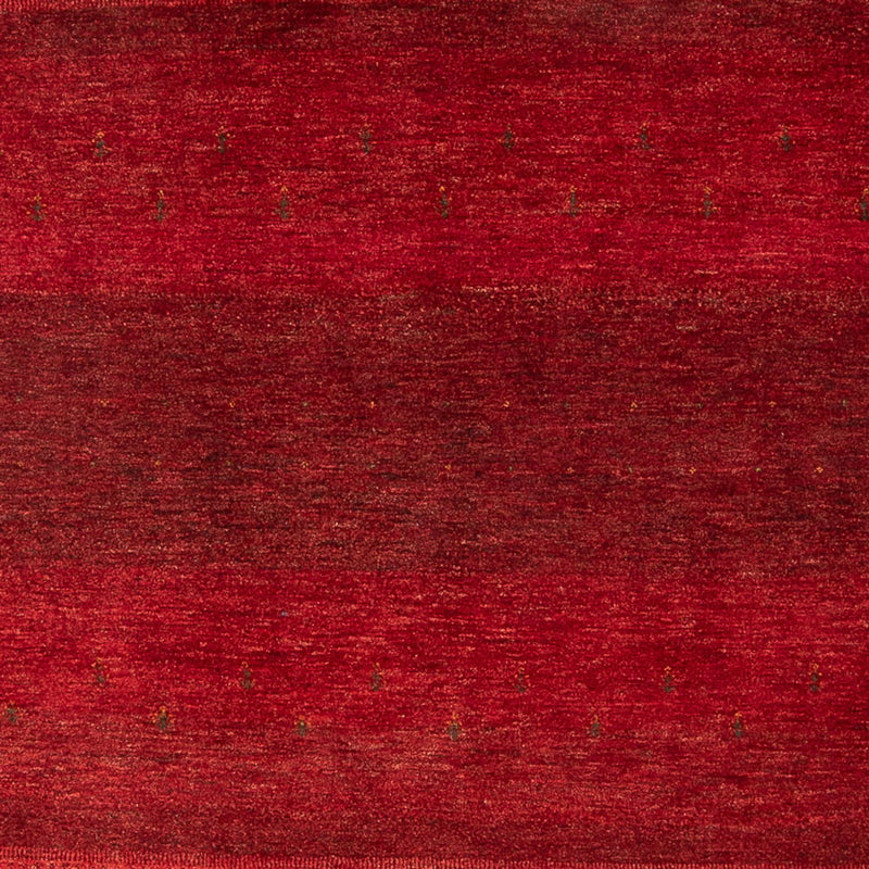 Gabbeh Tæppe - Loribaft Persisk - 302 x 219 cm - rød