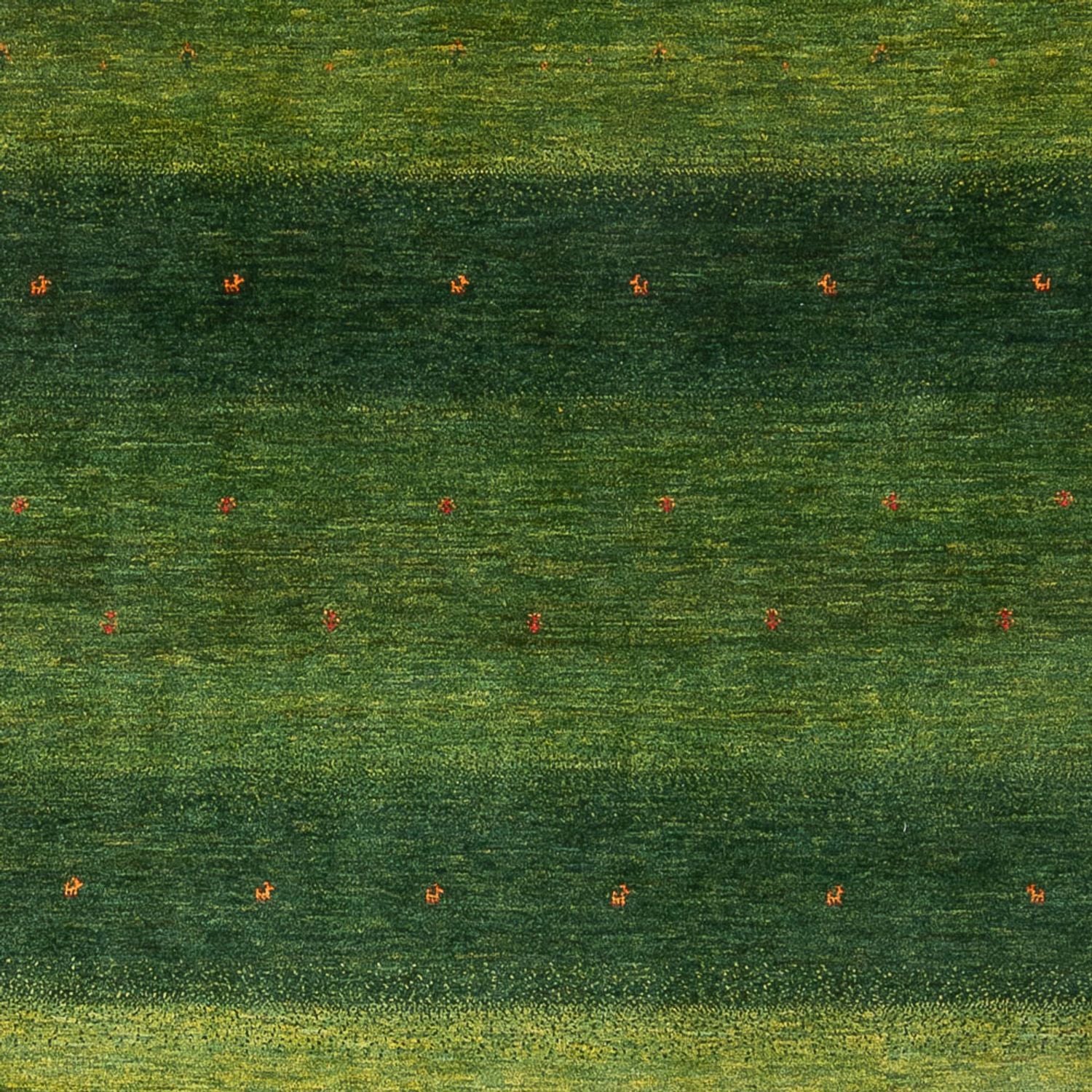 Gabbeh Tæppe - Loribaft Persisk - 306 x 212 cm - grøn