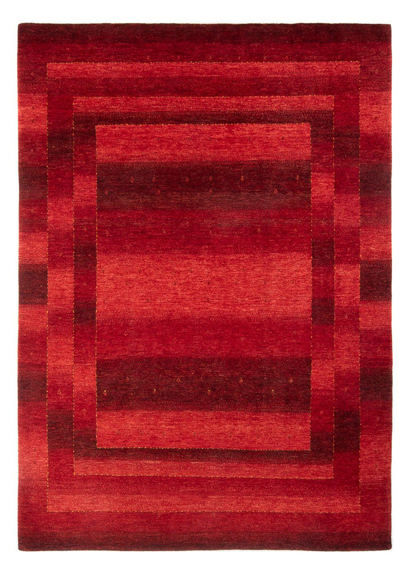 Gabbeh Tæppe - Loribaft Persisk - 304 x 217 cm - rød
