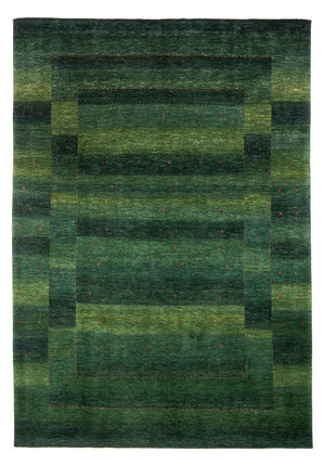 Gabbeh Tæppe - Loribaft Persisk - 322 x 213 cm - mørkegrøn