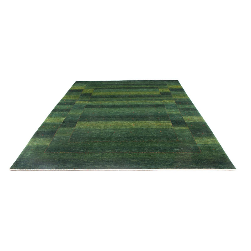 Gabbeh Tæppe - Loribaft Persisk - 322 x 213 cm - mørkegrøn