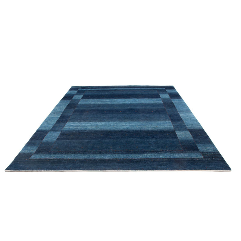 Gabbeh Tæppe - Loribaft Persisk - 331 x 222 cm - havblå