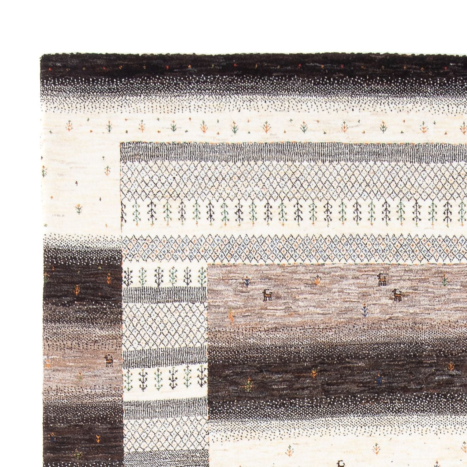 Gabbeh Tæppe - Loribaft Persisk - 307 x 216 cm - flerfarvet