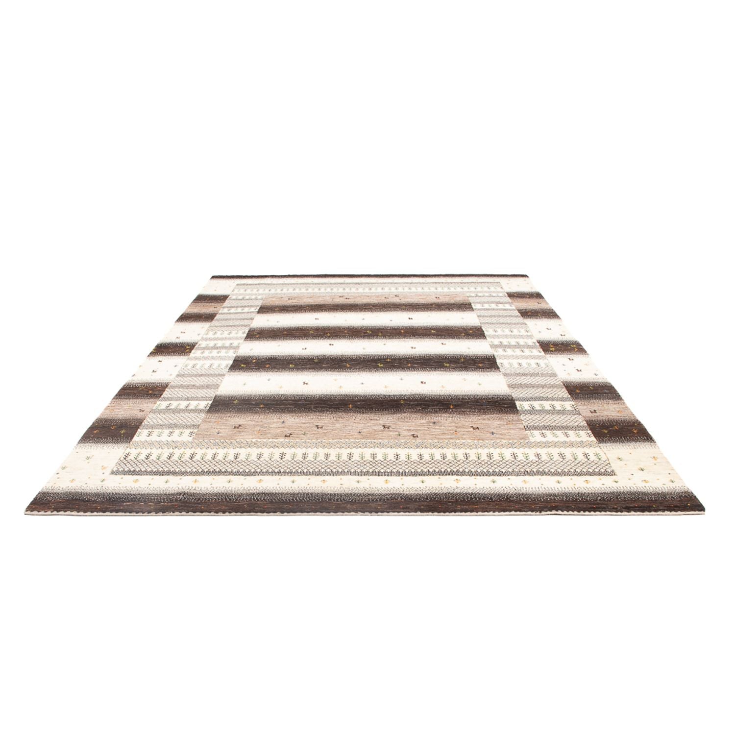 Gabbeh Tæppe - Loribaft Persisk - 307 x 216 cm - flerfarvet