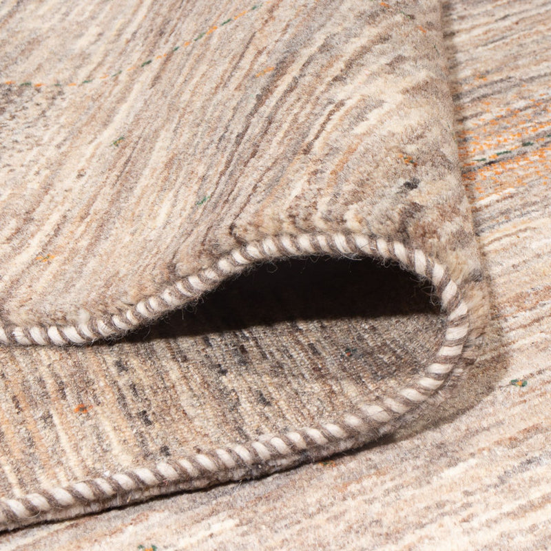 Gabbeh Tæppe - Loribaft Persisk - 307 x 228 cm - mørk beige