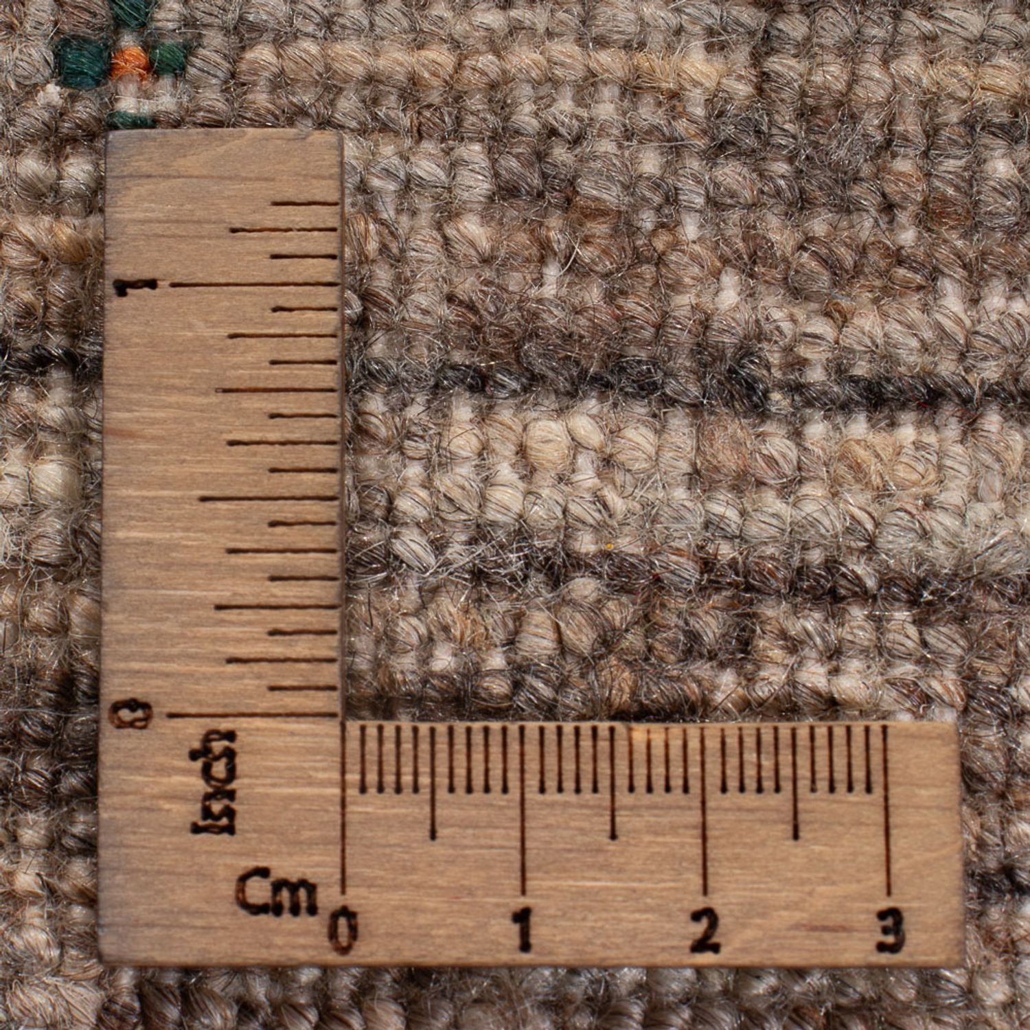 Gabbeh Tæppe - Loribaft Persisk - 307 x 228 cm - mørk beige