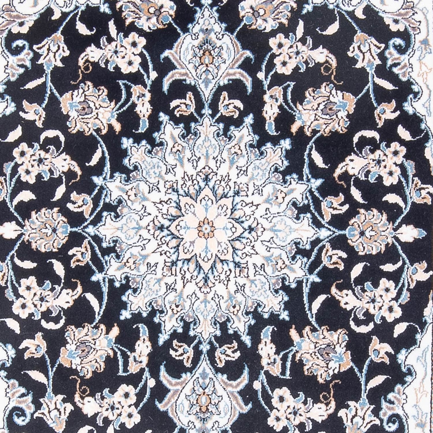 Persisk tæppe - Nain - Royal - 202 x 145 cm - mørkeblå